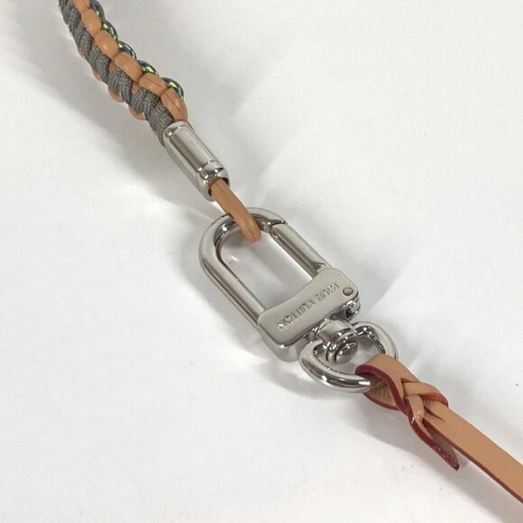 LOUIS VUITTON MP2140 Monogram Titanium Logo big Padlock Key Whistle Necklace - Picture 6 of 13